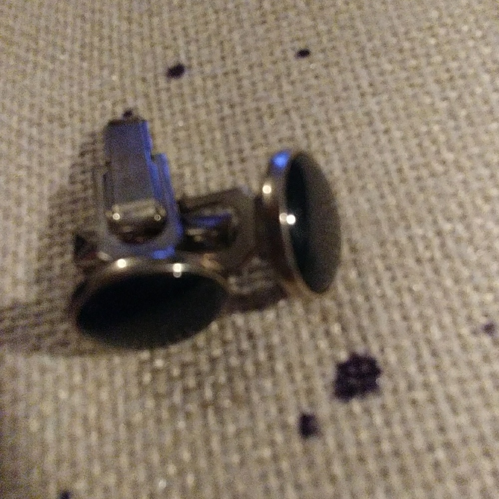 Black cufflinks